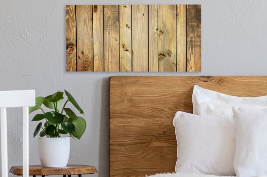 Peinture sur toile Rural - Planche - Bois - 40x20 cm - Décoration murale