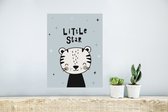 Poster Spreuken - Little star - Quotes - Baby - Kids - Kinderen - Jongens - Meiden - 30x40 cm - Poster Babykamer