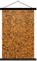 Porte-affiche avec affiche - Affiche scolaire - Oranje - Zwart - Granit - Galets - 40x60 cm - Lattes noires