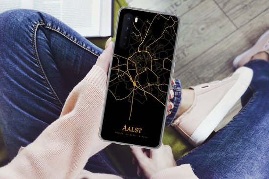 OnePlus Nord - Alost - Carte - Or - Coque de téléphone en Siliconen