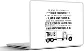 Sticker pour ordinateur portable - 13,3 pouces - Job - Proverbes - Citations - 'Dans mon camion....'