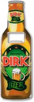 flesopener Dirk 8,5 x 6 cm staal bruin/groen