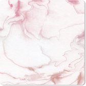 Muismat Klein - Marmer - Roze - Wit - 20x20 cm
