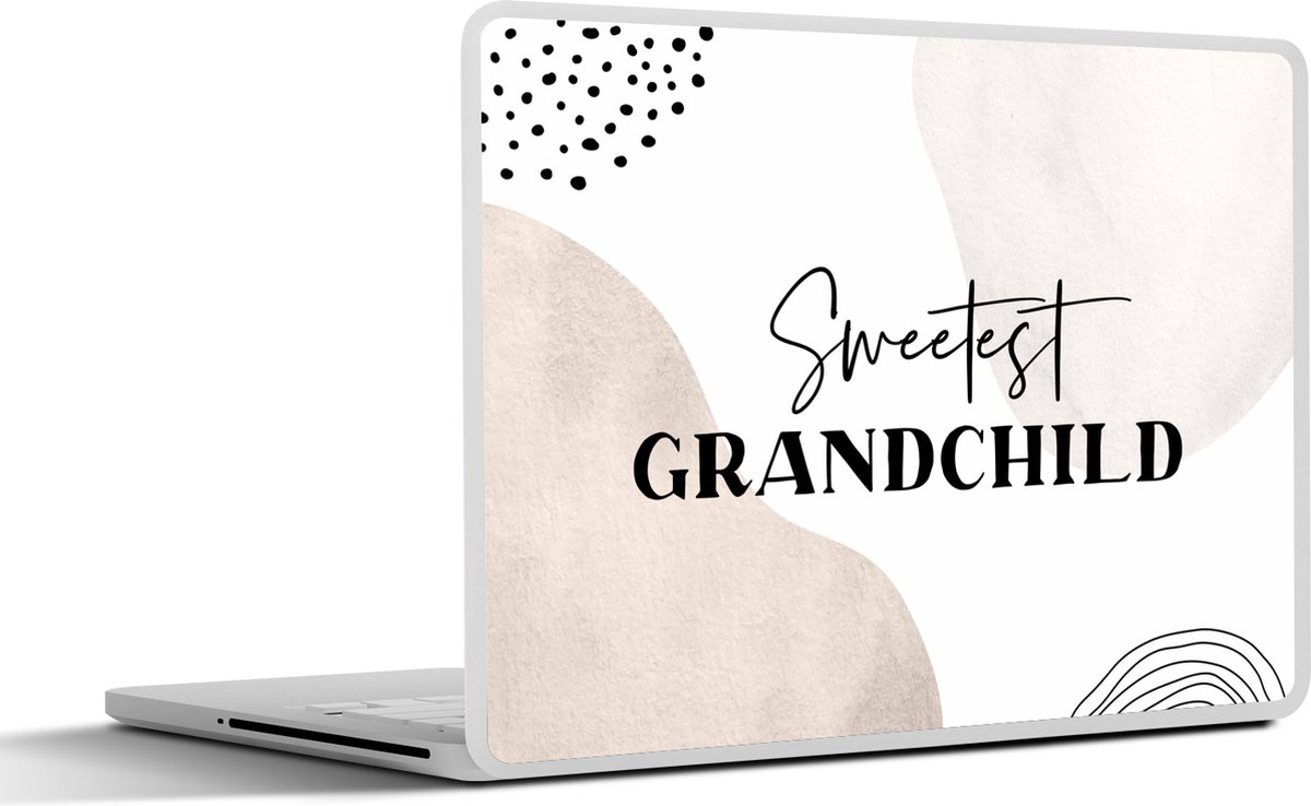 Laptop sticker - 11.6 inch - Quote - Kinderen - Liefde - Grandchild - 30x21cm - Laptopstickers - Laptop skin - Cover