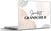 Laptop sticker - 11.6 inch - Quote - Kinderen - Liefde - Grandchild - 30x21cm - Laptopstickers - Laptop skin - Cover
