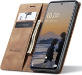 Hoesje geschikt voor Samsung Galaxy A33 - Book Case Leer Slimline Bruin