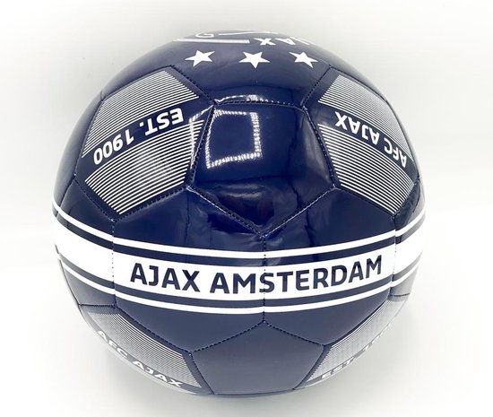 Ajax Voetbal Blauw opgepompt-  Ajax Voetbal  - Ajax Amsterdam- Eredivisie - Champions Leaqeau-