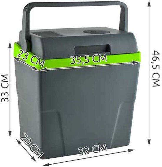Klik bundel weggooien Oneiro's Luxe Koelbox 16L 12V - 35 x 33 x 23 cm - koelboxen - kamperen -  outdoor -... | bol.com