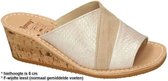 Ronny -Dames -  nude / oud-roze - slippers & muiltjes - maat 37