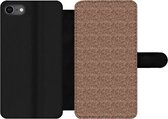 Étui pour téléphone iPhone 7 Bookcase - Visage - Motifs - Abstrait - Avec poches - Étui portefeuille avec fermeture magnétique