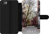 Bookcase Geschikt voor iPhone 7 telefoonhoesje - New York - Amerika - NYC - Met vakjes - Wallet case met magneetsluiting