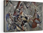Artaza Canvas Schilderij In Grijs - Wassily Kandinsky - 90x60 - Kunst - Canvas Print - Muurdecoratie