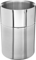 Wijnfles koeler/wijnkoeler zilver RVS 12 x 18 cm - Flessenkoeler - Wijnkoeler | Horeca