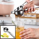 Decopatent® Citroen / Limoenknijper - Citroenpers handmatig - Citruspers - Citrus pers - Fruitpers - Handmatige Lemon clamp - Limoenpers - Handpers - RVS