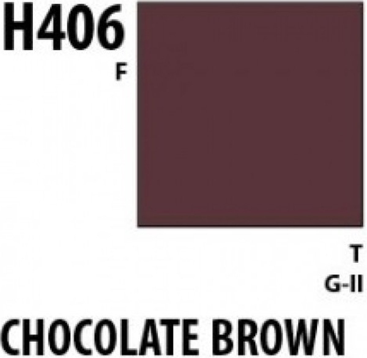 Gunze H-406 - Chocolate Brown F - Mr. Hobby Aqueous Modelbouwverf 10ml