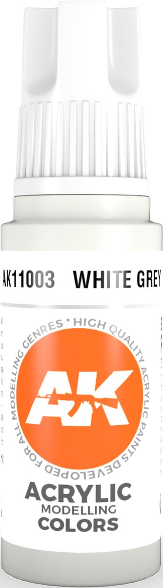 White Grey Acrylic Modelling Color - 17ml - AK-11003