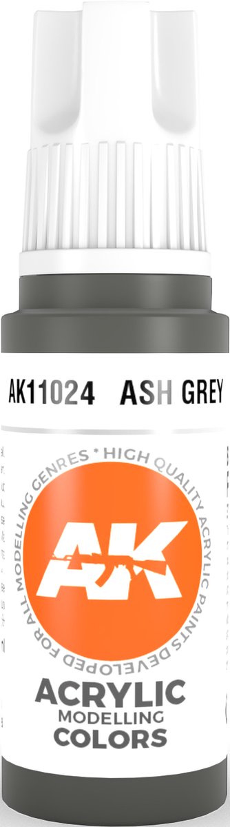 Ash Grey Acrylic Modelling Color - 17ml - AK-11024
