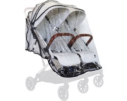 Deryan Rolo X2 Regenhoes voor dubbele buggy - Kooper x2 regenhoes