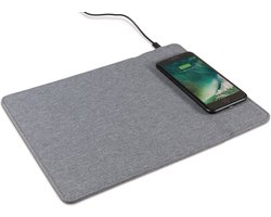 Muismat Met Draadloos Qi Oplaadstation Voor Smartphones - Incl. USB Kabel van 2 Meter Lang