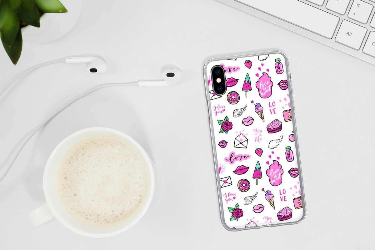 Coque iPhone X - Meiden - Amour - Glace - Motifs - Fille - Kids - Enfants -  Enfant 