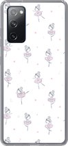 Geschikt voor Samsung Galaxy S20 FE hoesje - Meiden - Ballet - Roze - Patronen - Girl - Kids - Kinderen - Siliconen Telefoonhoesje