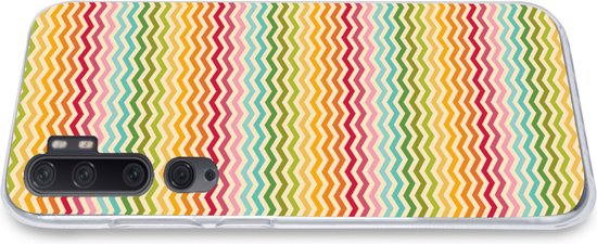 Xiaomi Mi Note 10 Pro - Motif - Arc-en-ciel - Rétro - Coque de téléphone en Siliconen