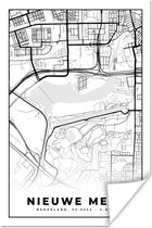 Poster Kaart - Plattegrond - Nederland - Stadskaart - Nieuwe Meer - 40x60 cm