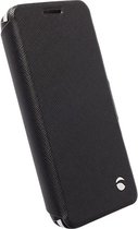 Samsung Galaxy Alpha Hoesje - Krusell - Malmö Serie - Echt Leer Bookcase - Zwart - Hoesje Geschikt Voor Samsung Galaxy Alpha