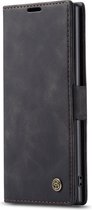 Caseme Telefoonhoesje geschikt voor Samsung Galaxy Note 10 Hoesje Bookcase Portemonnee - Zwart