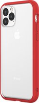 Rhinoshield MOD NX Telefoonhoesje geschikt voor Apple iPhone 11 Pro Hoesje Hardcase Backcover Shockproof - Transparant / Rood