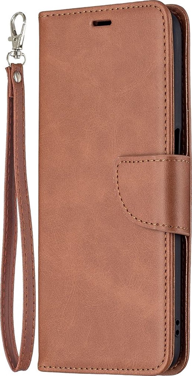 Mobigear Telefoonhoesje geschikt voor Realme 8 5G Hoesje | Mobigear Excellent Bookcase Portemonnee | Pasjeshouder voor 3 Pasjes | Telefoonhoesje voor Pinpas / OV Kaart / Rijbewijs - Bruin