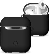 Mobigear - Hoesje geschikt voor Apple AirPods 2 Hardcase Hoesje | Mobigear FrosteD - Zwart