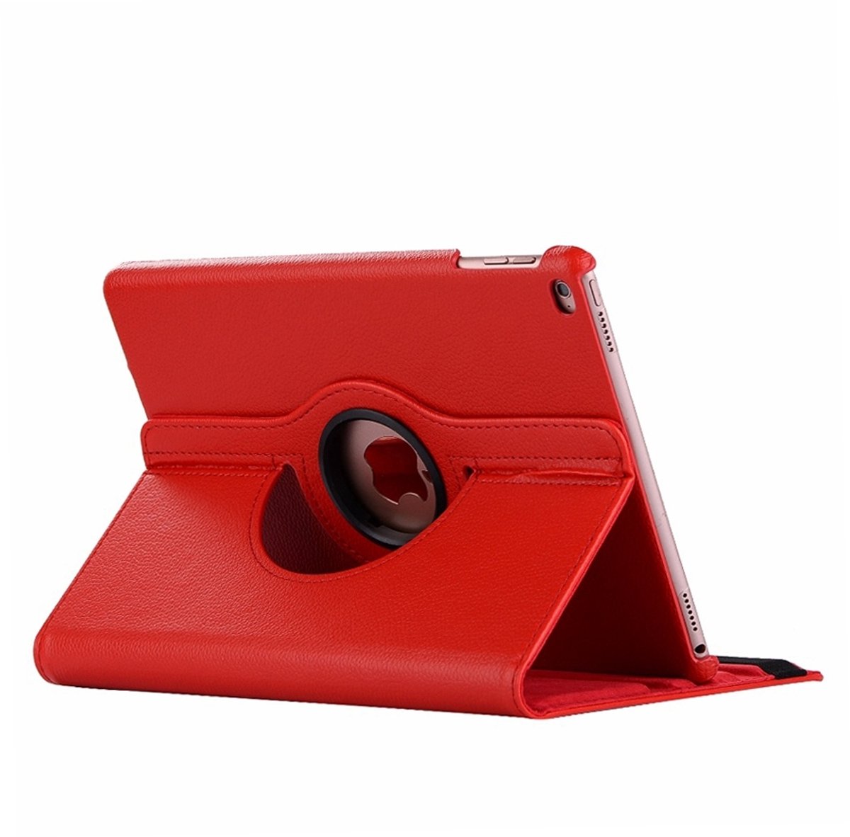 Mobigear Tablethoes geschikt voor Apple iPad Mini 5 (2019) Hoes | Mobigear DuoStand Draaibare Bookcase - Rood