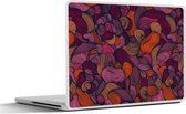 Laptop sticker - 13.3 inch - Patroon - Line art - Art nouveau - 31x22,5cm - Laptopstickers - Laptop skin - Cover