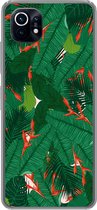 Telefoonhoesje Geschikt voor Xiaomi Mi 11 hoesje - Bloemen - Bladeren - Patronen - Siliconen Telefoonhoesje