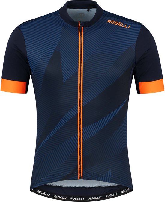 Rogelli Dusk Fietsshirt Heren Blauw/Oranje - Maat L