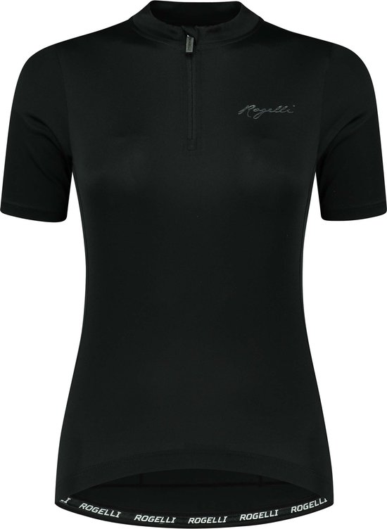 Rogelli Core Fietsshirt Dames - Korte Mouwen - Wielrenshirt - Zwart - Maat S