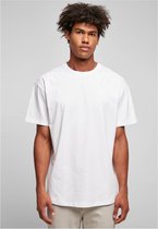 Urban Classics Heren Tshirt -XXL- Recycled Curved Shoulder Wit
