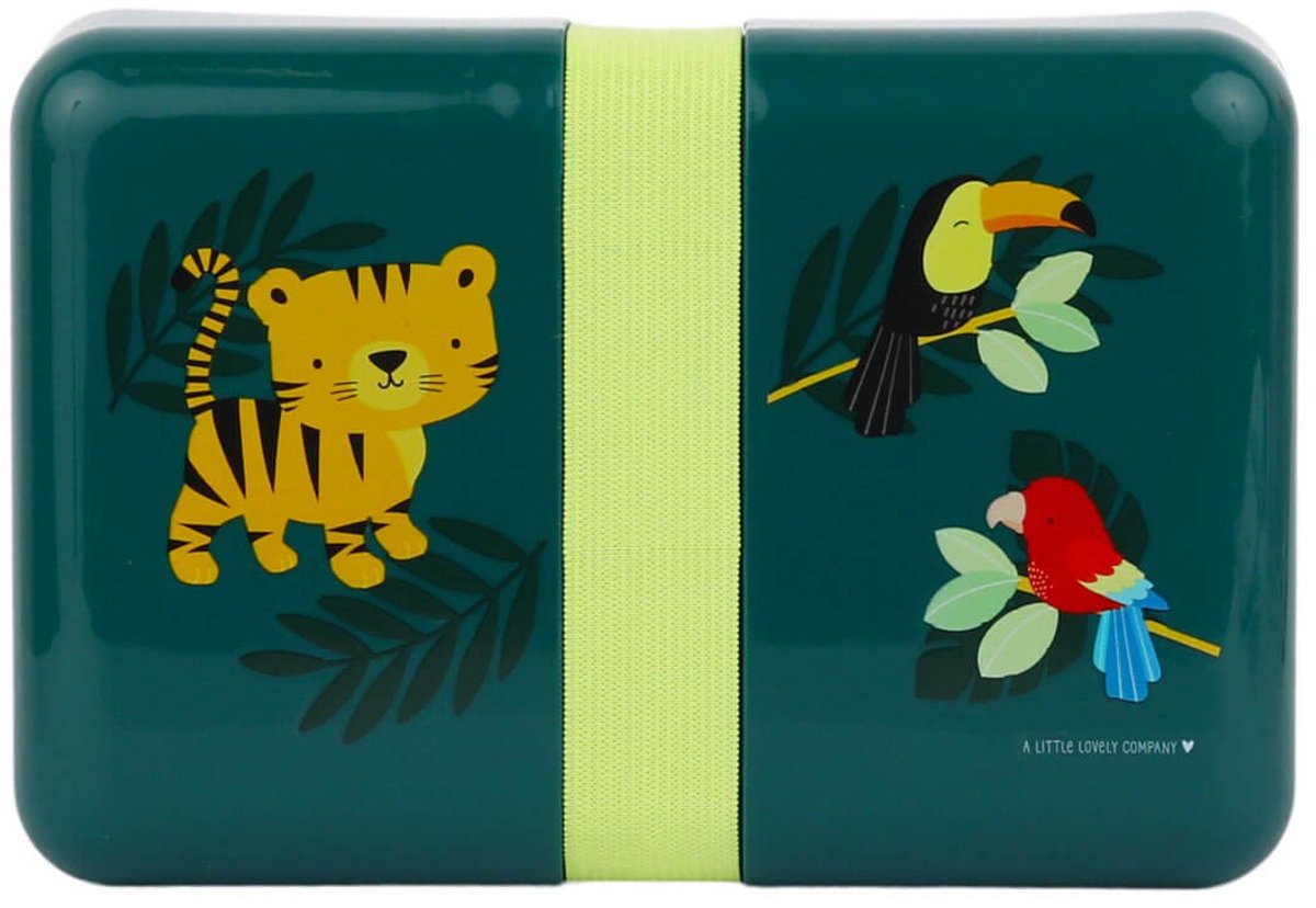 Broodtrommel / Lunch box: Jungle tijger | A Little Lovely Company