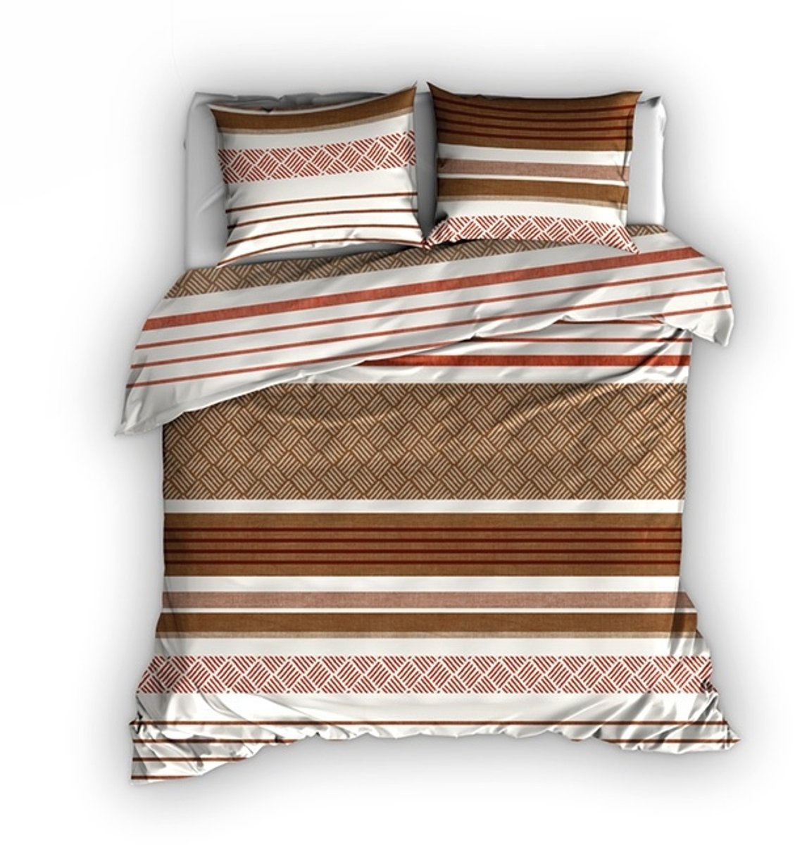 Satin d'Or dekbedovertrek Westfield Koper Bruin-240x200/220