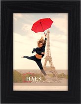 HAES DECO - Houten fotolijst Paris zwart voor 1 foto formaat 15x20 - SP001151