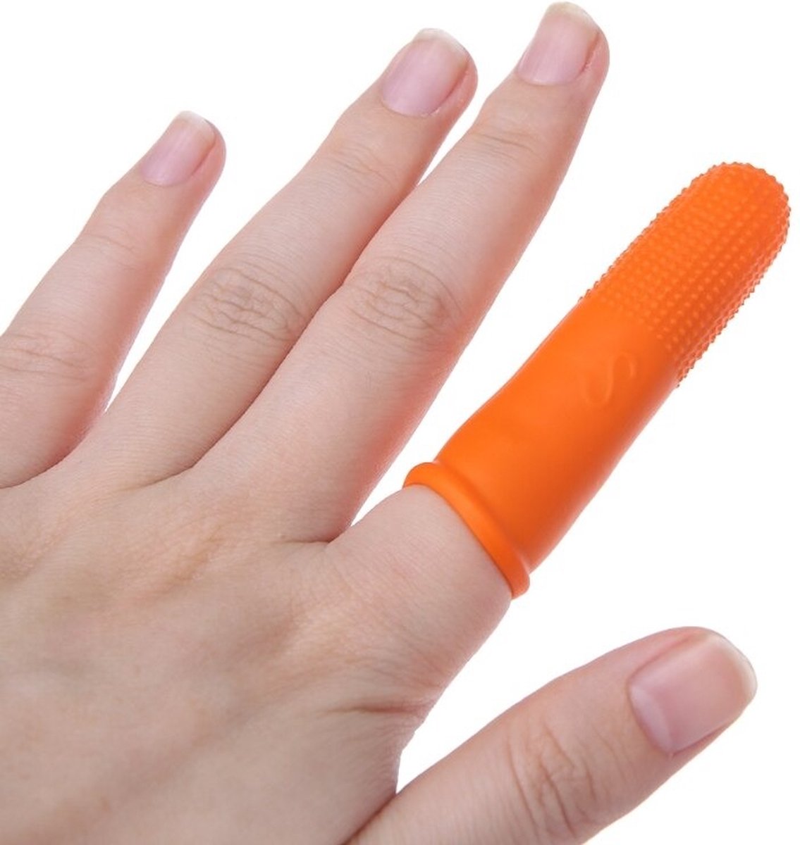 Goedkoopste 100 Stuks Latex Vingertop Handschoenen – Vinger Covers met Grip – Oranje