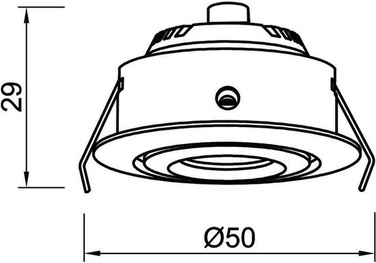 Led inbouwspot - Zilver - Vierkant - 6watt - Dimbaar