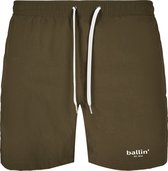 Ballin Est. 2013 - Short de bain pour homme Maillots de bain avec petit logo - Vert - Taille S