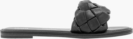 oxmox Zwarte slipper gevlochten - Maat 39 | bol.com