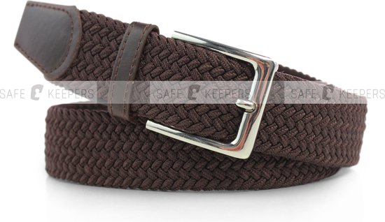 Lot de 3 ceintures de pantalon élastiques stretch Zwart, Grijs et marron |  bol.com