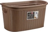 wasmand Elegant 35 liter 57,5 x 37 x 26 cm caramel