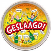 dienblad 25 jaar 30 cm staal rood/wit