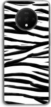 Case Company® - OnePlus 7T hoesje - Zebra pattern - Soft Cover Telefoonhoesje - Bescherming aan alle Kanten en Schermrand