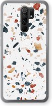 Case Company® - Xiaomi Redmi 9 hoesje - Terrazzo N°4 - Soft Cover Telefoonhoesje - Bescherming aan alle Kanten en Schermrand